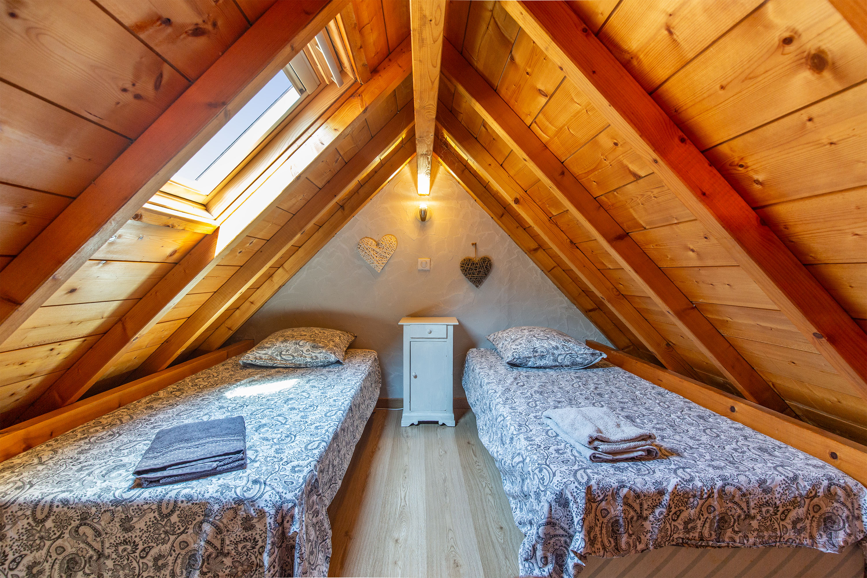 Chambre double du gîte Viscos